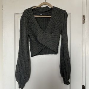 Grey Fashion Nova Sweater - Size: L